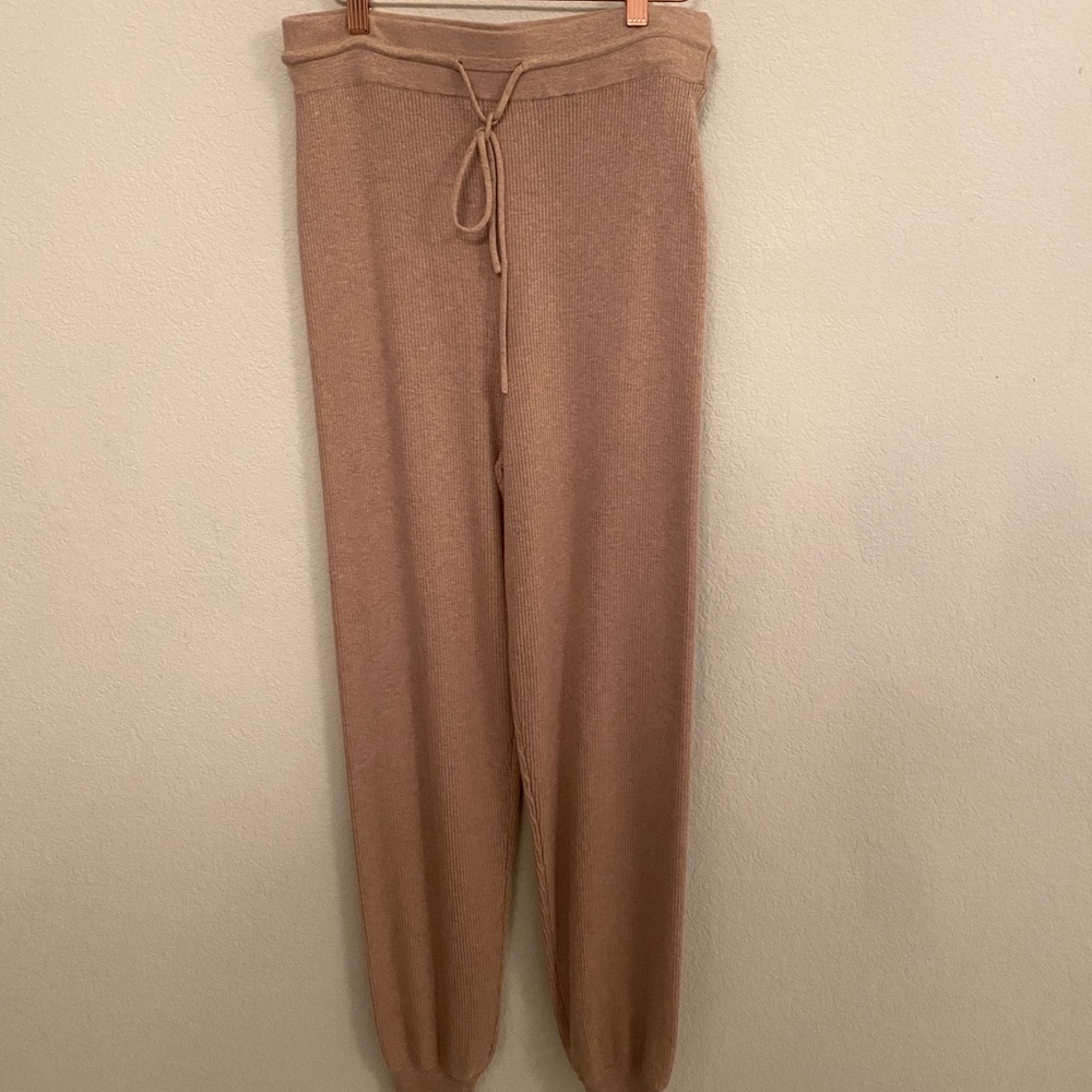 Lou & Grey oatmeal rubbed joggers